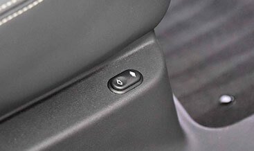Electrically reclining rear seats