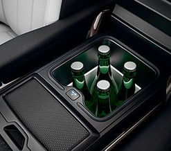 Front centre console  refrigerator compartment